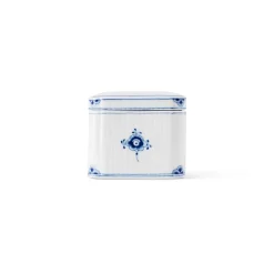 Alfabet Kollektion|Opbevaringskrukker*Royal Copenhagen Alfabet Kollektion firkantet bonbonniere, , 13 cl H
