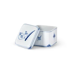 Alfabet Kollektion|Opbevaringskrukker*Royal Copenhagen lfbet Kollektion firkntet bonbonniere, , 13 cl A