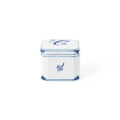 Alfabet Kollektion|Opbevaringskrukker*Royal Copenhagen Alfabet Kollektion firkantet bonbonniere, , 13 l C