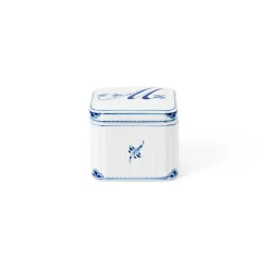 Alfabet Kollektion|Opbevaringskrukker*Royal Copenhagen Alfabet Kollektion firkantet bonbonniere, , 13 cl M