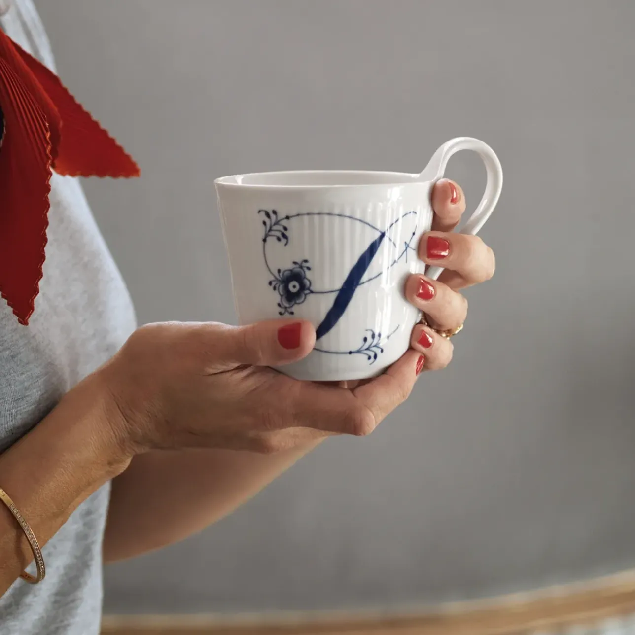 Alfabet Kollektion|Kaffekopper*Royal Copenhagen Afabet Koektion højhankskop, , 33 c L