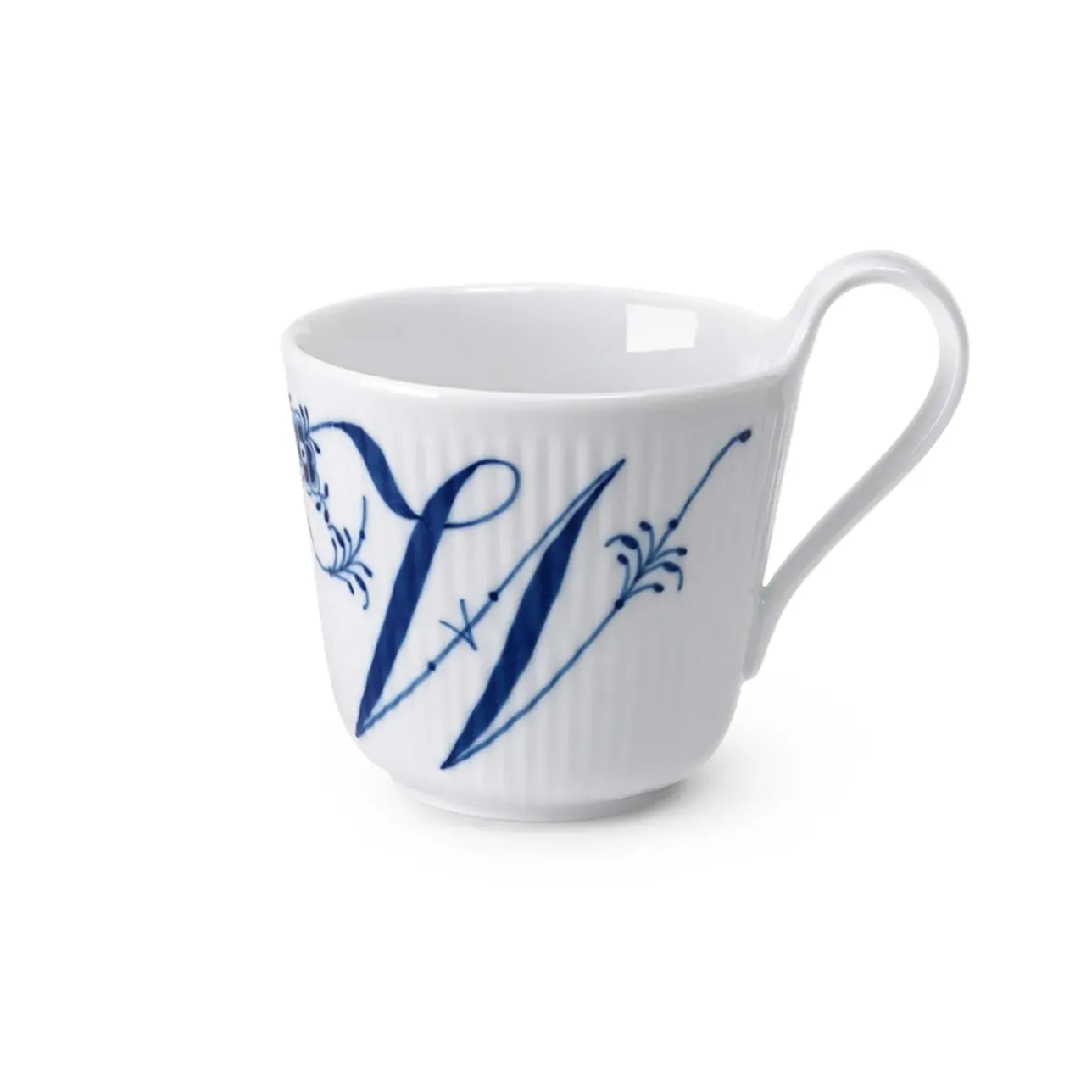 Alfabet Kollektion|Kaffekopper*Royal Copenhagen Alfabet Kollektion højhankskop, W, 33 cl