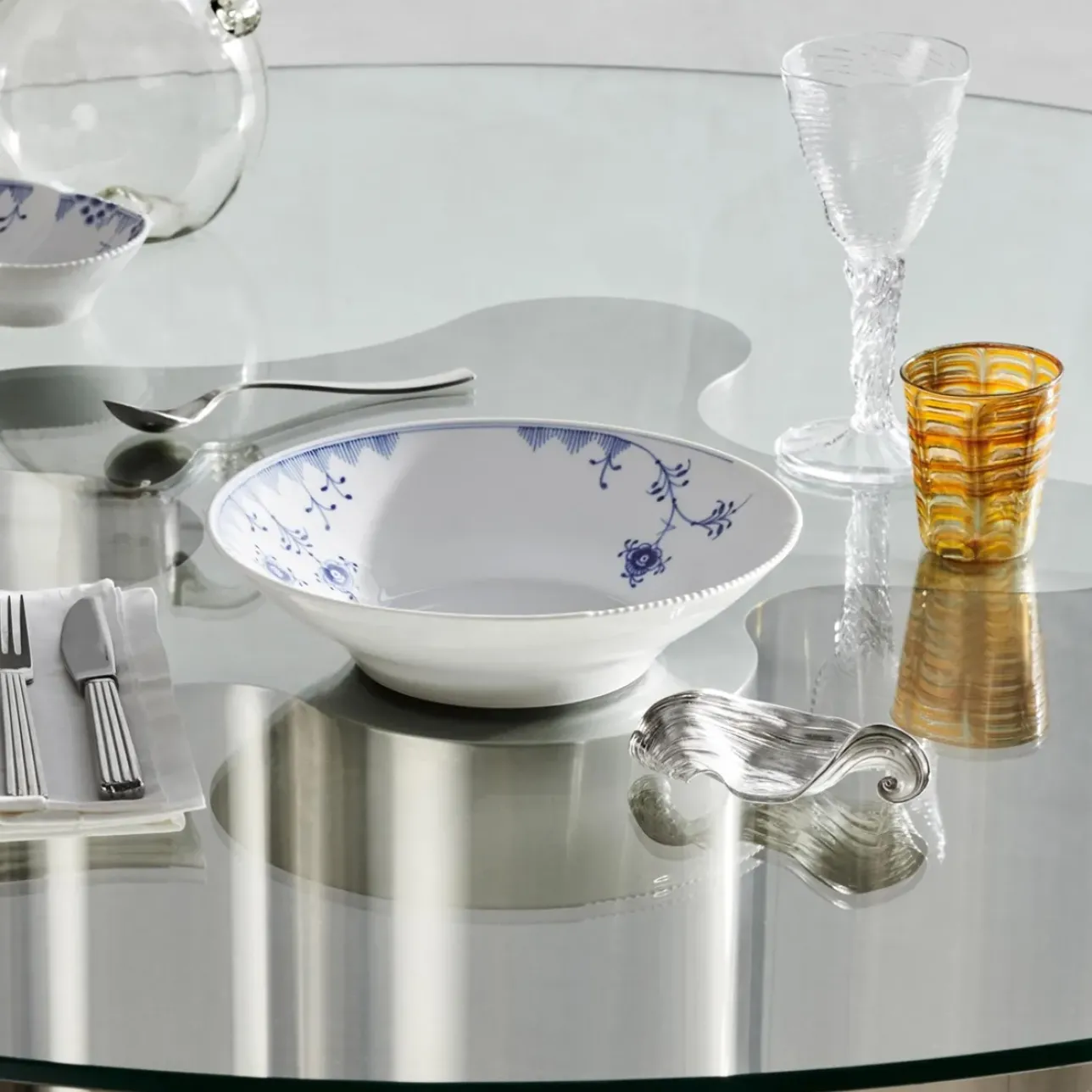 Eksklusive Steldele|Blå Elements*Royal Copenhagen Blå Elements dyb tallerken, 25 cm
