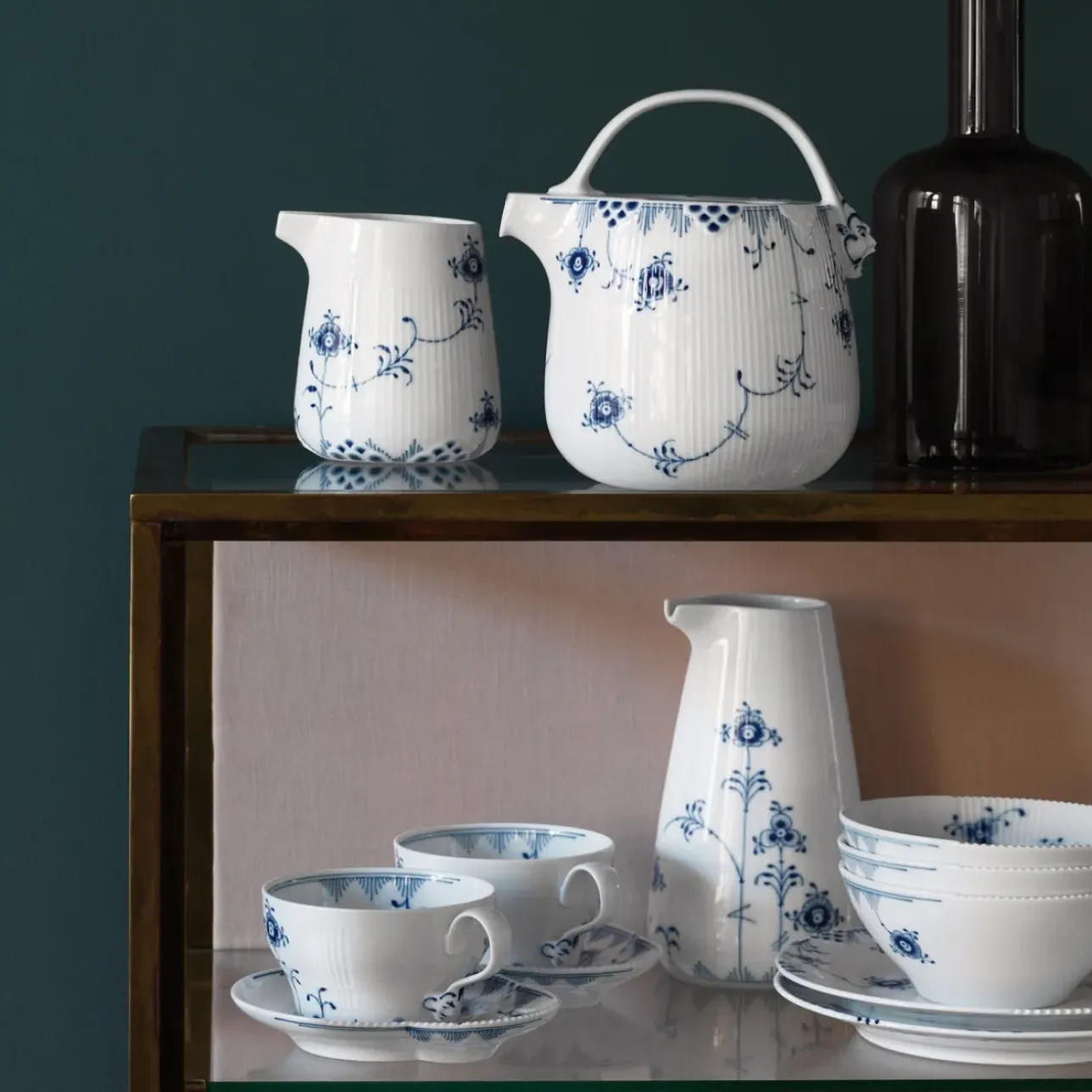 Eksklusive Steldele|Blå Elements*Royal Copenhagen Blå Elements kande, 70 cl