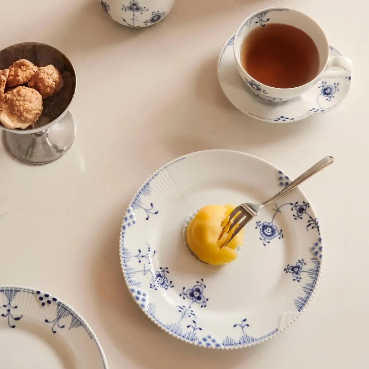 Eksklusive Steldele|Blå Elements*Royal Copenhagen Blå Elements kop og underkop, 26 cl