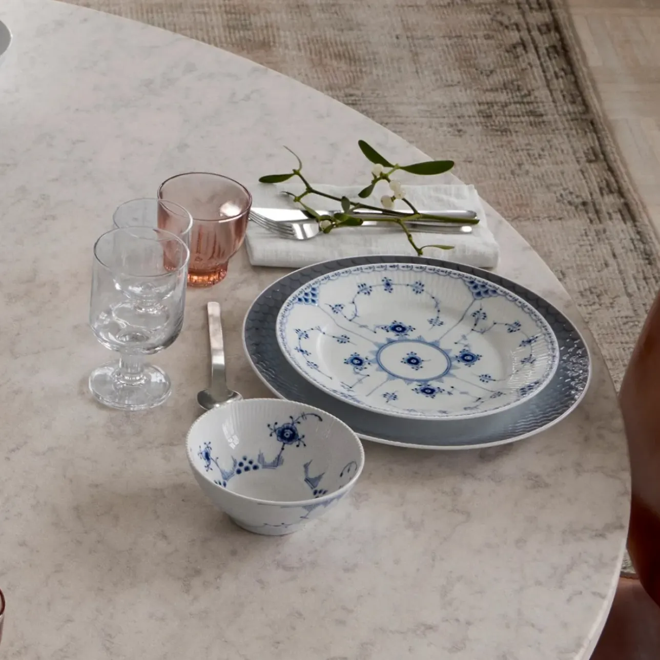 Eksklusive Steldele|Blå Elements*Royal Copenhagen Blå Elements skål, 30 cl