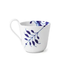 Blå Mega Riflet|Kaffekopper*Royal Copenhagen Blå Mega Riflet højhankskop, 33 cl Blå Mega Riflet