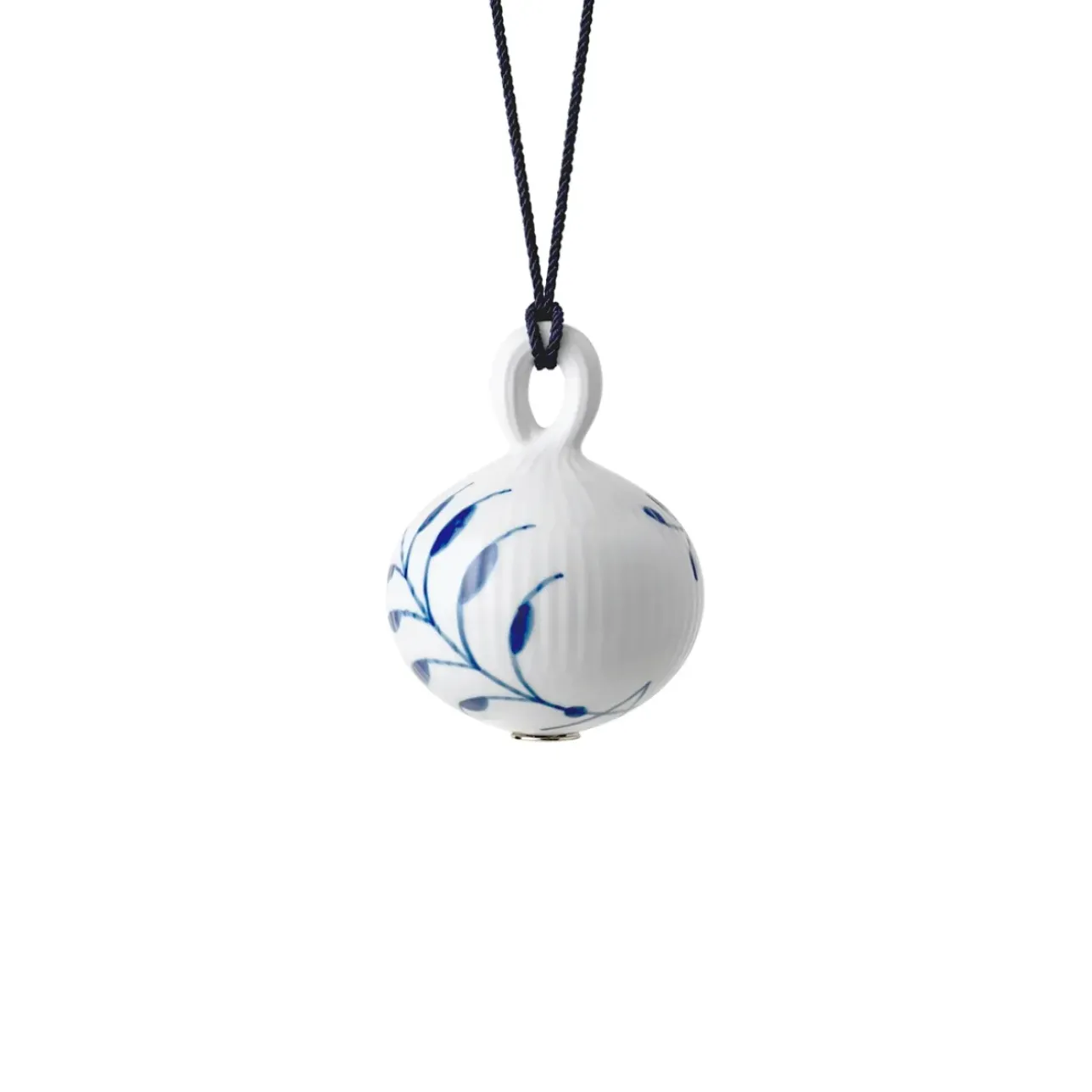 Blå Mega Riflet|Julepynt*Royal Copenhagen Blå Mega Riflet julekugle, , 9,5 cm Dekoration 1