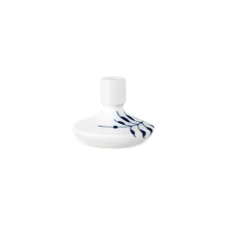 Blå Mega Riflet|Lysestager*Royal Copenhagen Blå Mega Riflet lysestage, 8 cm