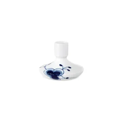Blå Mega Riflet|Lysestager*Royal Copenhagen Blå Mega Riflet lysestage, 8 cm