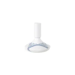 Blå Mega Riflet|Lysestager*Royal Copenhagen Blå Mega Riflet lysestage, 12 cm