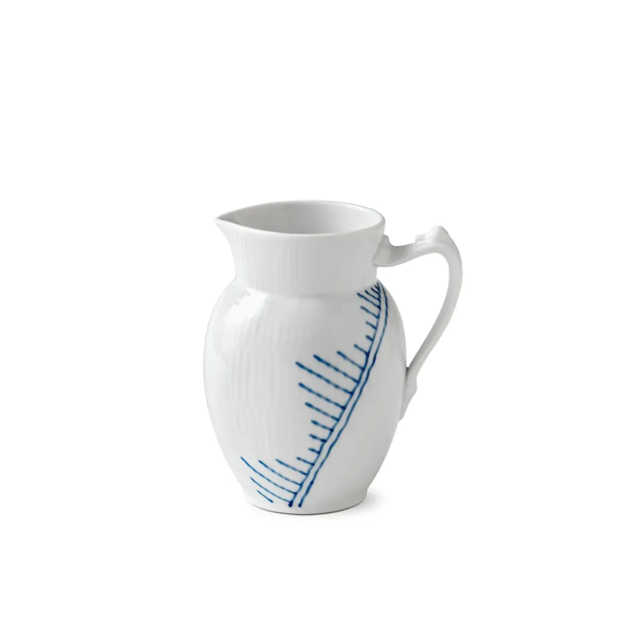 Blå Mega Riflet|Kander*Royal Copenhagen Blå Mega Riflet mælkekande, 38 cl