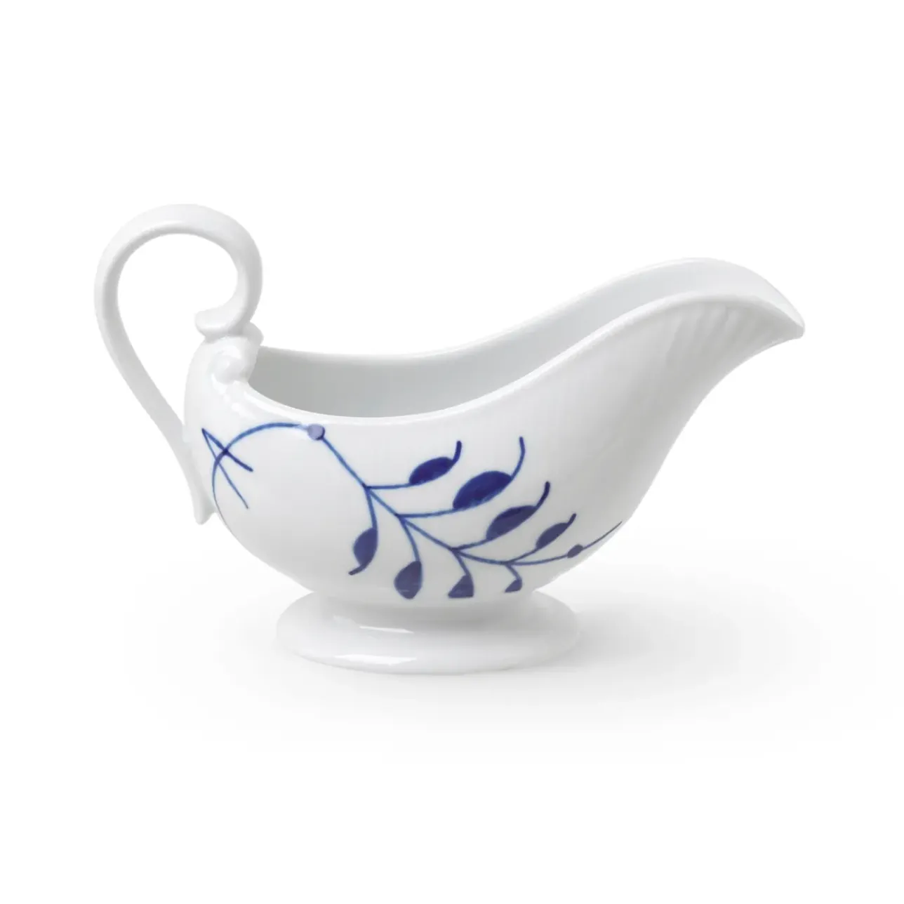 Blå Mega Riflet|Sovseskåle Og -Kander*Royal Copenhagen Blå Mega Riflet saucekande, 37 cl