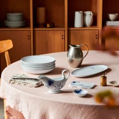 Blå Mega Riflet|Sovseskåle Og -Kander*Royal Copenhagen Blå Mega Riflet saucekande, 37 cl