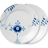 Blå Mega Riflet|Middagstallerkener*Royal Copenhagen Blå Mega Riflet tallerken, dekoration 6, 27 cm, 2 stk.