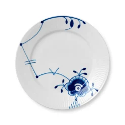 Blå Mega Riflet|Frokost Tallerkener*Royal Copenhagen Blå Mega Riflet tallerken, , 22 cm Dekoration 6