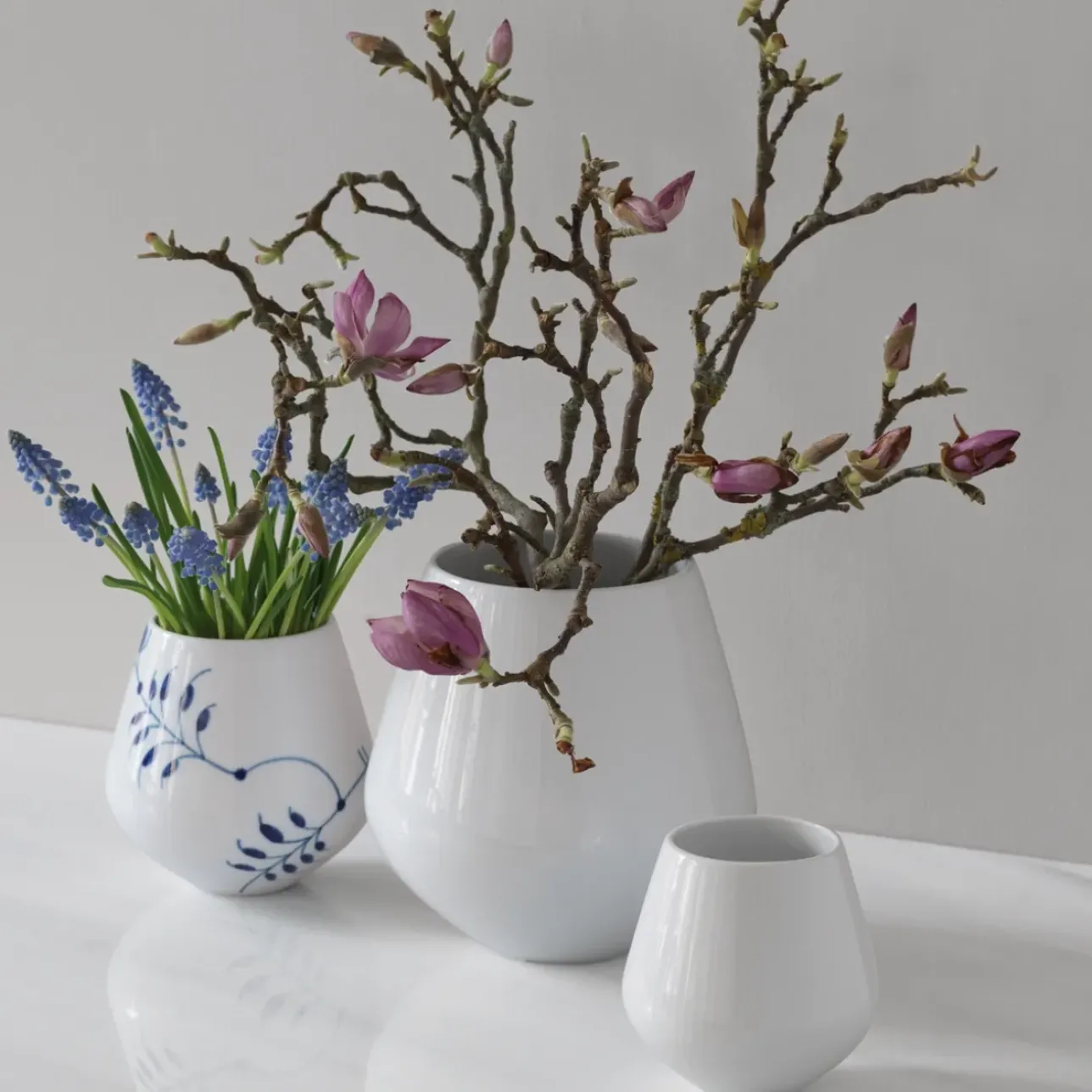 Blå Mega Riflet|Home Décor*Royal Copenhagen Blå Mega Riflet vase, 15 cm
