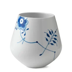 Blå Mega Riflet|Home Décor*Royal Copenhagen Blå Mega Riflet vase, 20,5 cm