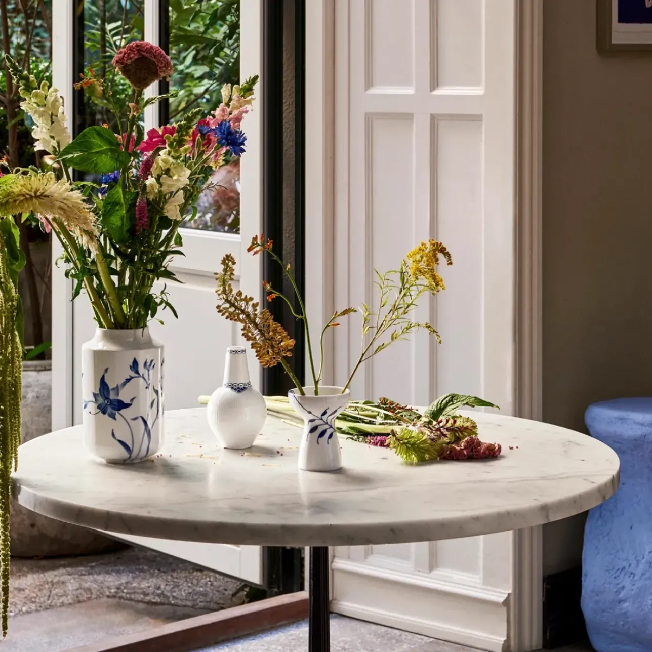 Blå Mega Riflet|Home Décor*Royal Copenhagen Blå Mega Riflet vase, 11 cm
