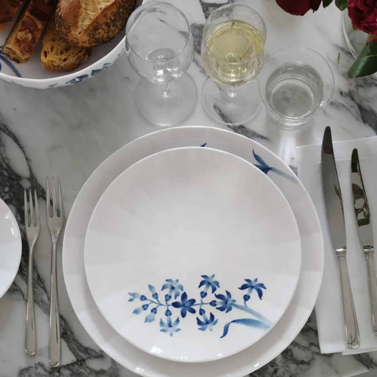 Blomst|Frokost Tallerkener*Royal Copenhagen blomst tallerken, Hyacint, 22 cm