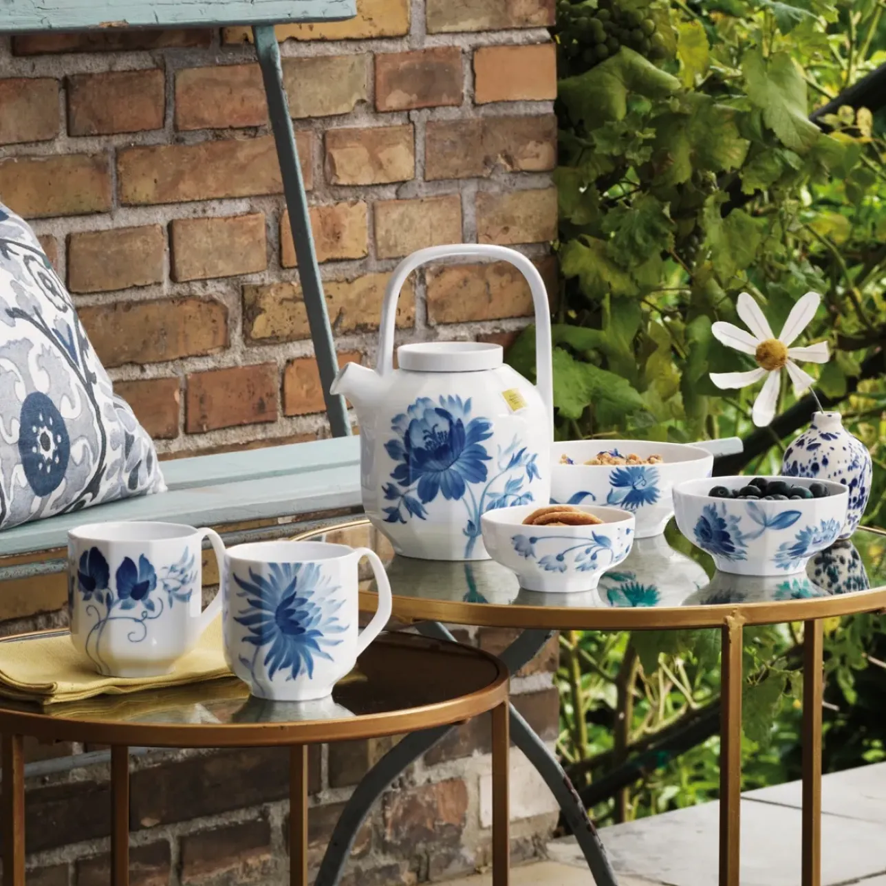 Blomst|Kander*Royal Copenhagen blomst tekande, Træpæon, 100 cl