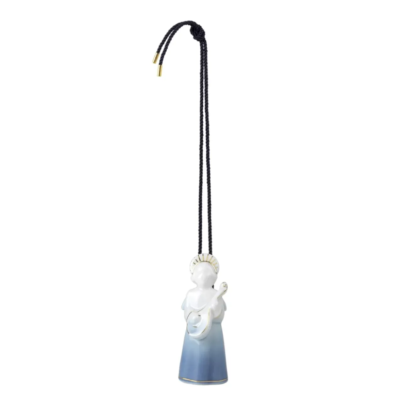 Blå Samlerartikler|Blå Samlerartikler*Royal Copenhagen Blå Samlerartikler engel , 9,5 cm Med mandolin