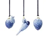 Blå Samlerartikler|Blå Samlerartikler*Royal Copenhagen Blå Samlerartikler mini ornament, 4,5 cm, 3 stk.