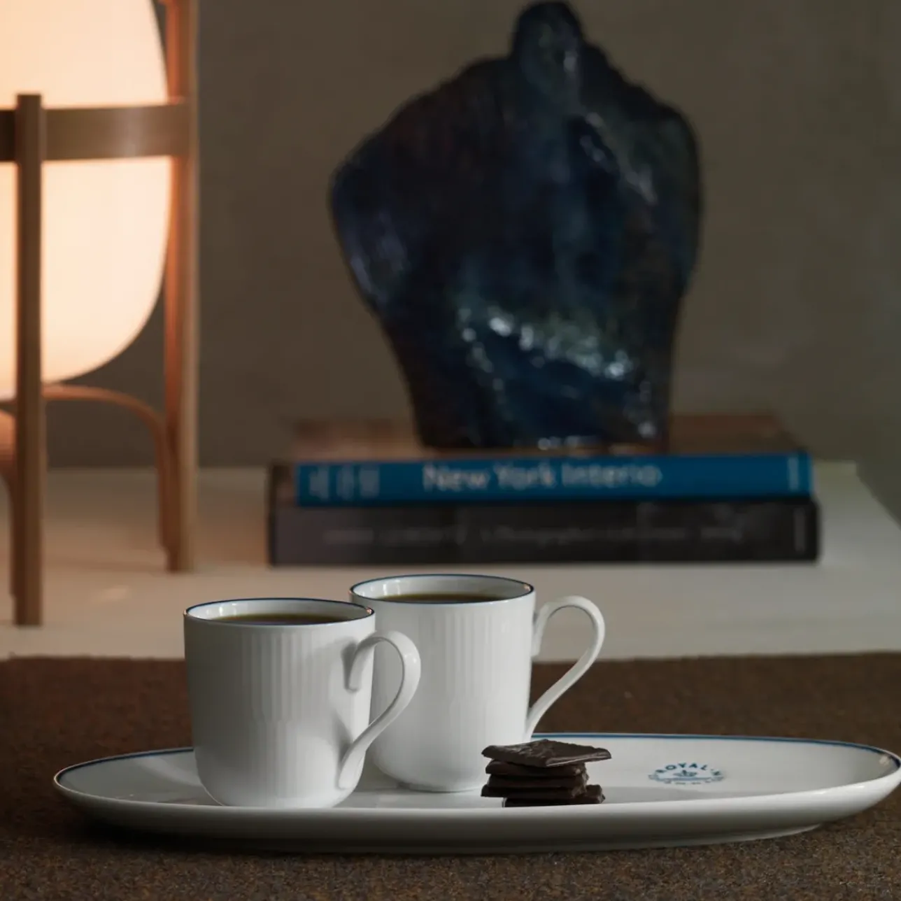 Blueline|Fade*Royal Copenhagen Blueline fad, 37 cm