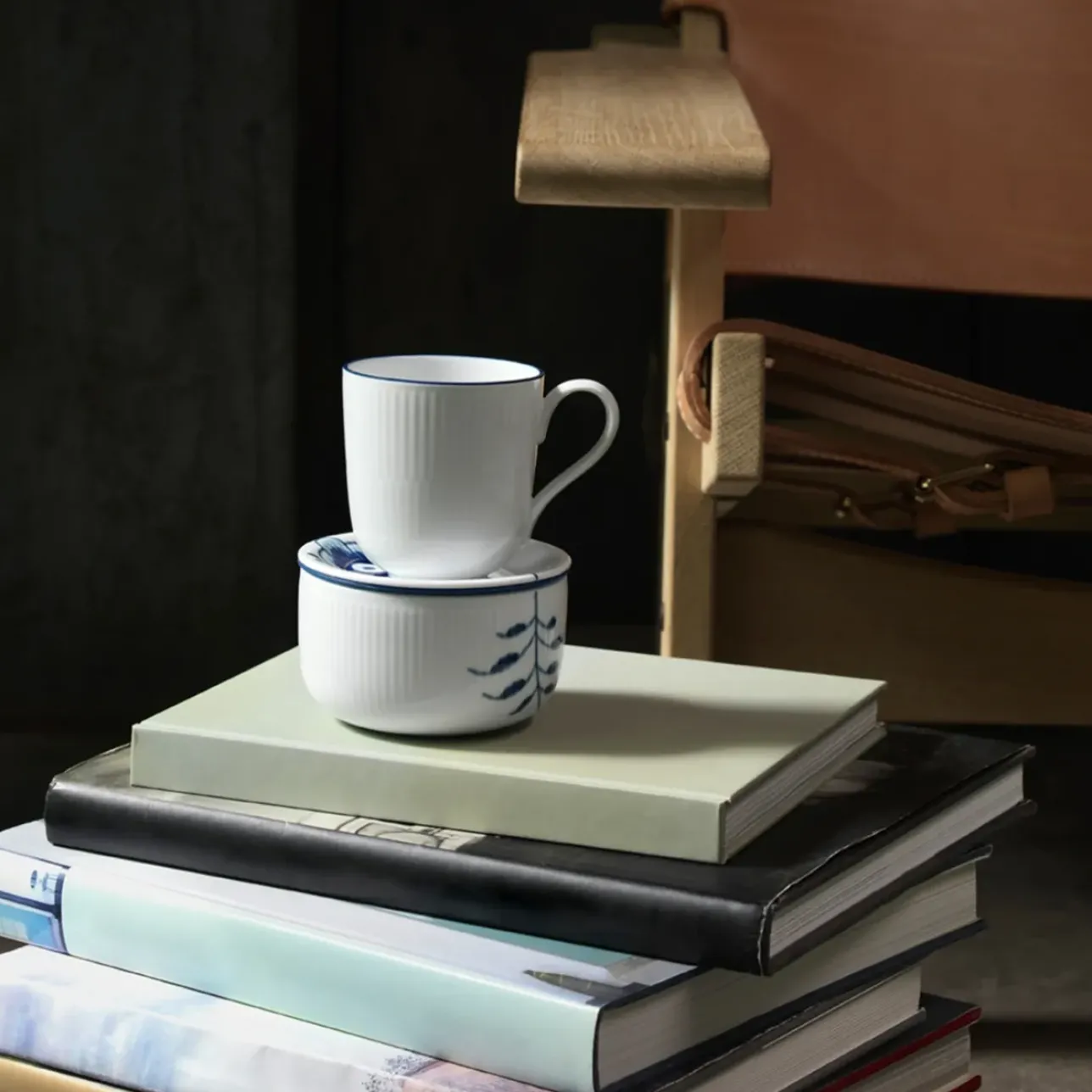 Blueline|Kaffekopper*Royal Copenhagen Blueline kop, 37 cl