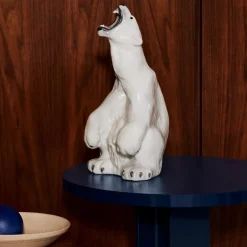 Home Décor|Skulpturer Og Figurer*Royal Copenhagen Figurer brølende isbjørn, 33,5 cm Brølende