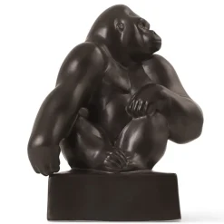 Home Décor|Skulpturer Og Figurer*Royal Copenhagen Figurer gorilla med hagen hvilende på skulderen, 20 cm