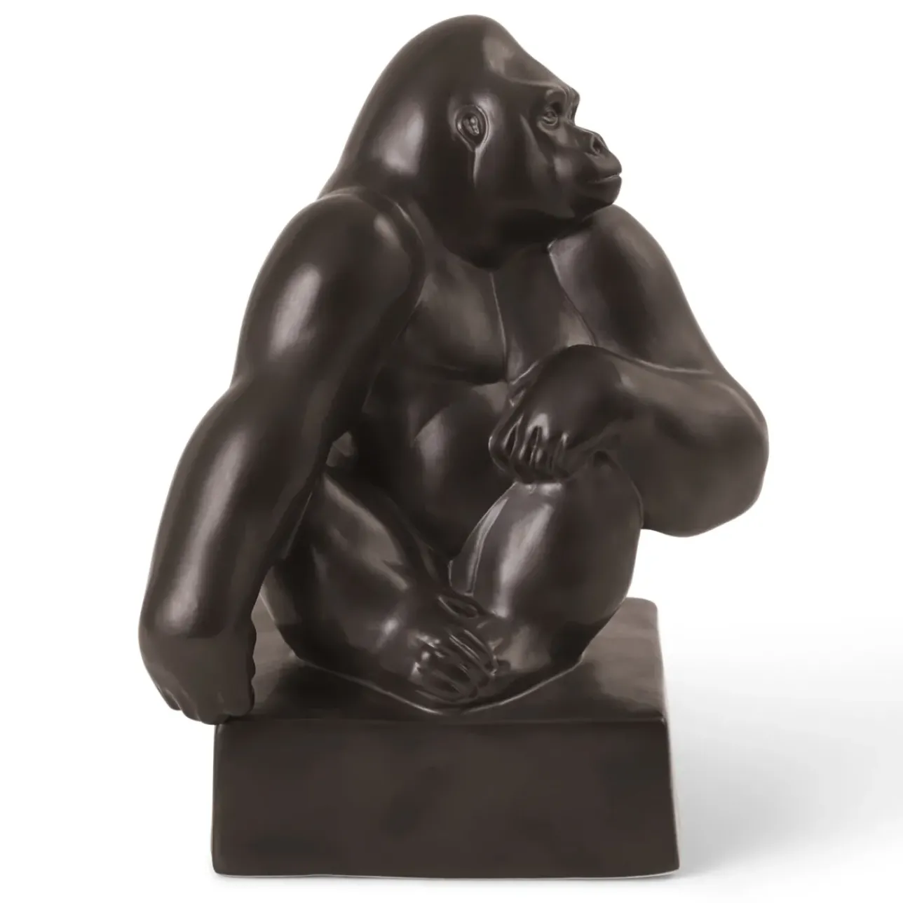 Home Décor|Skulpturer Og Figurer*Royal Copenhagen Figurer gorilla med hagen hvilende på skulderen, 20 cm