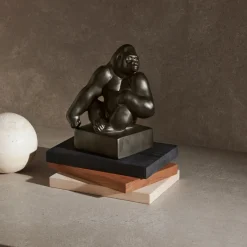 Home Décor|Skulpturer Og Figurer*Royal Copenhagen Figurer gorilla med hagen hvilende på skulderen, 20 cm