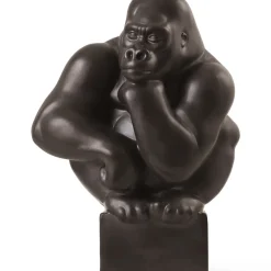 Home Décor|Skulpturer Og Figurer*Royal Copenhagen Figurer gorilla med hovedet hvilende på hånden, 40 cm