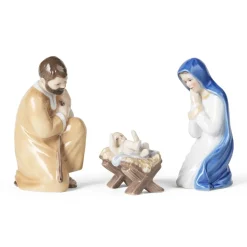 Home Décor|Skulpturer Og Figurer*Royal Copenhagen Figurer krybbespil, Joseph, Maria og Jesusbarnet, 13 cm, 13 cm, 5,5 cm, 3 stk.