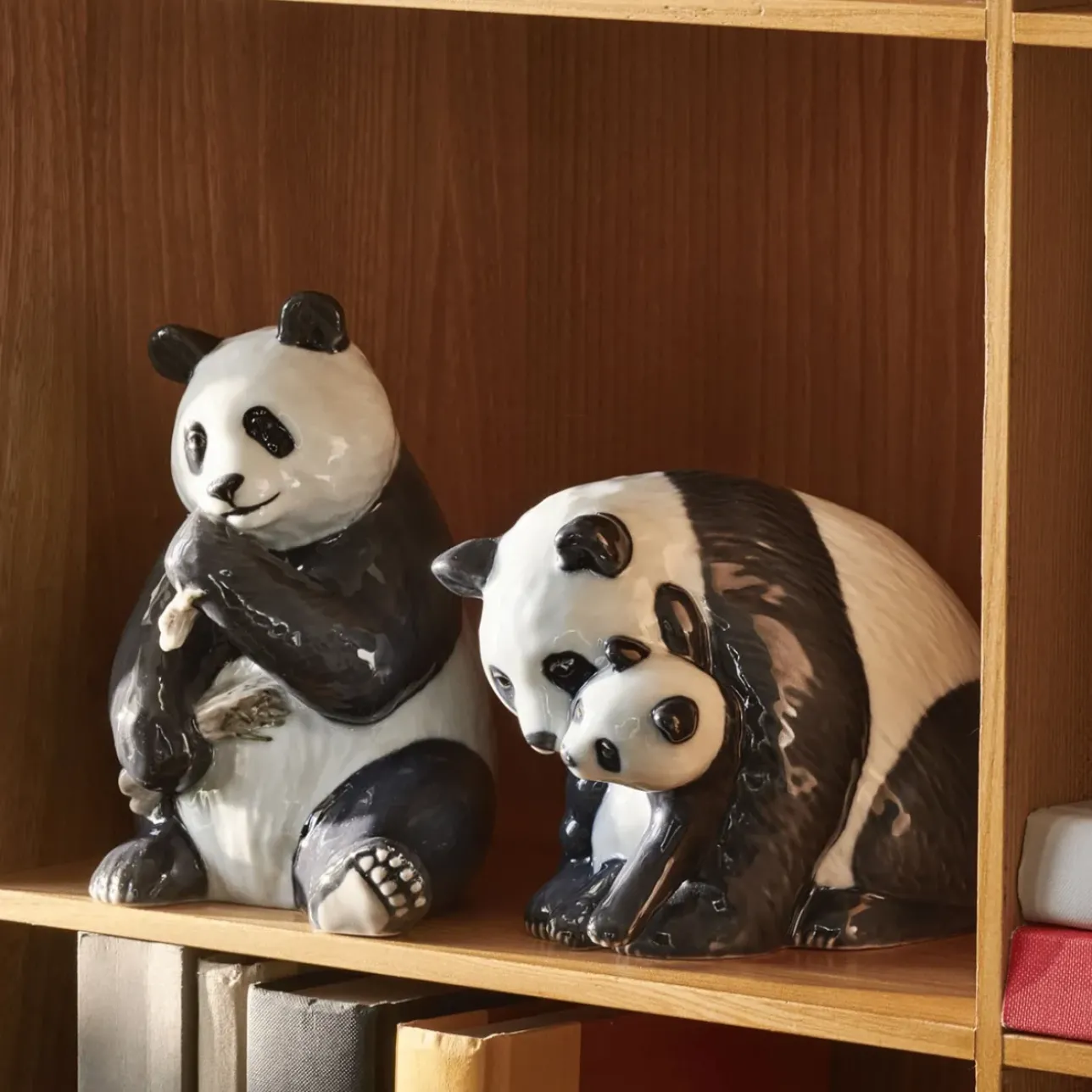 Home Décor|Skulpturer Og Figurer*Royal Copenhagen Figurer panda figur, 13 cm Med unge