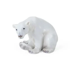Home Décor|Skulpturer Og Figurer*Royal Copenhagen Figurer isbjørn, 12 cm Siddende