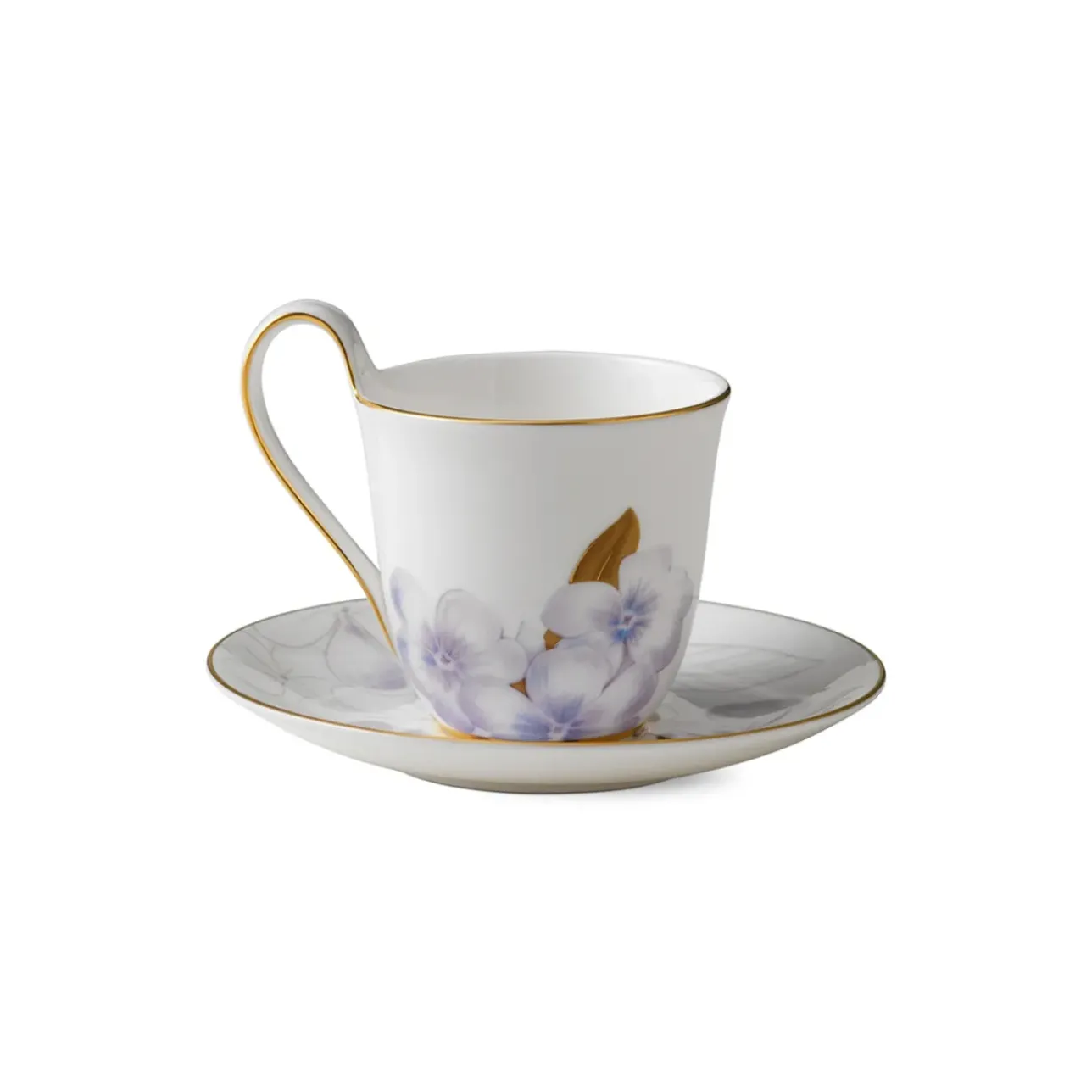 Flora|Kaffekopper*Royal Copenhagen Flora højhankskop og underkop, , 27 cl Rhododendron
