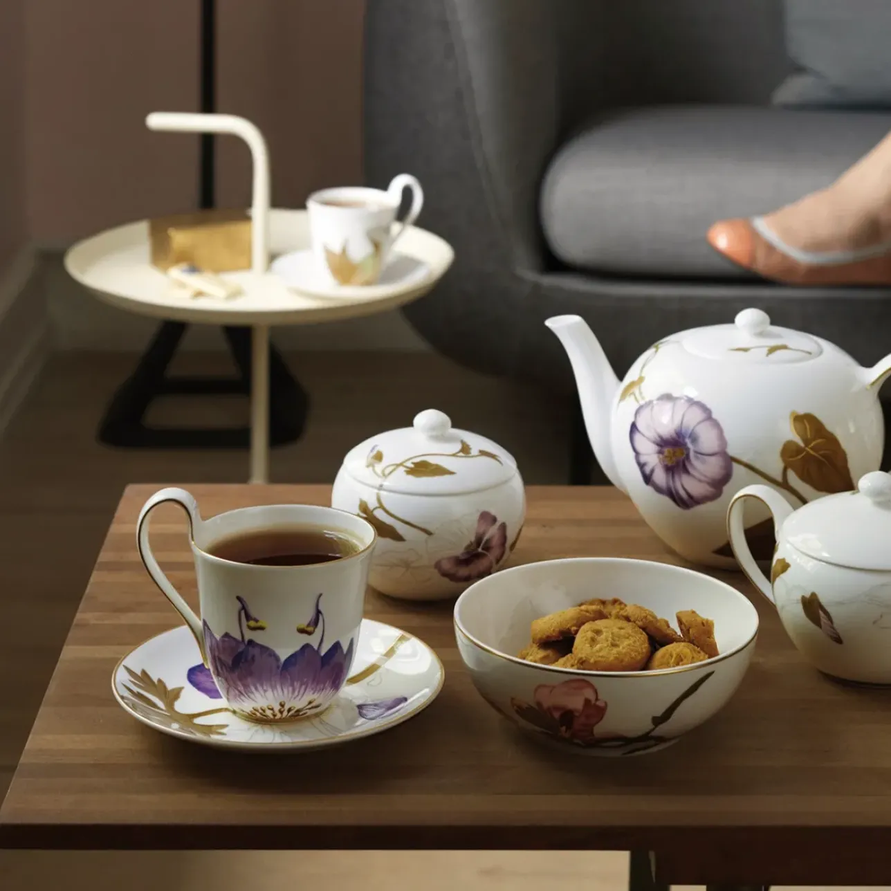 Flora|Snackskåle*Royal Copenhagen Flora skål, , 50 cl Magnolia