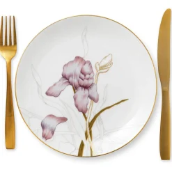 Flora|Frokost Tallerkener*Royal Copenhagen Flora tallerken, Iris, 22 cm