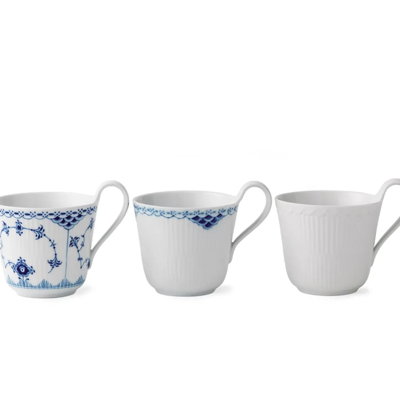 Gifts With History|Kaffekopper*Royal Copenhagen Gifts With History højhankskop, 33 cl, 3 stk.