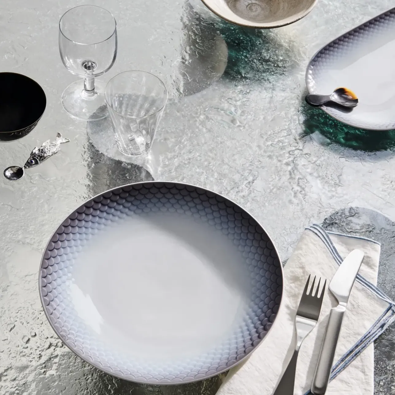 Hav|Frokost Tallerkener*Royal Copenhagen HAV tallerken, 22 cm