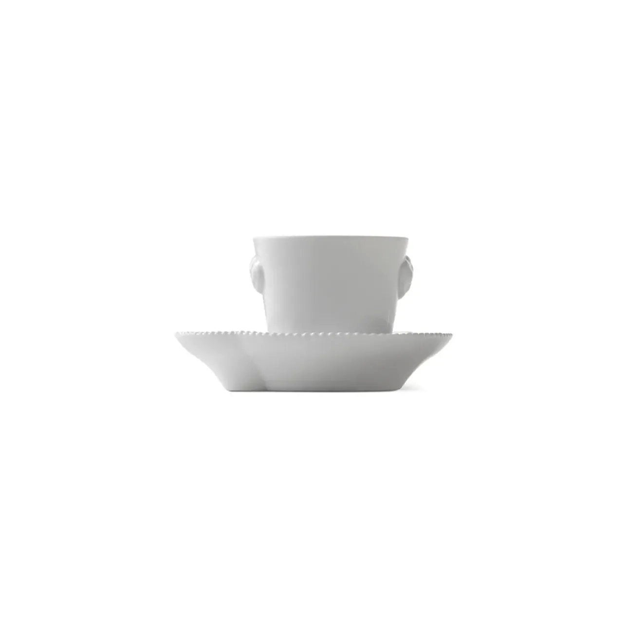 Hvid Elements|Kaffekopper*Royal Copenhagen Hvid Elements espressokop og underkop, 9 cl