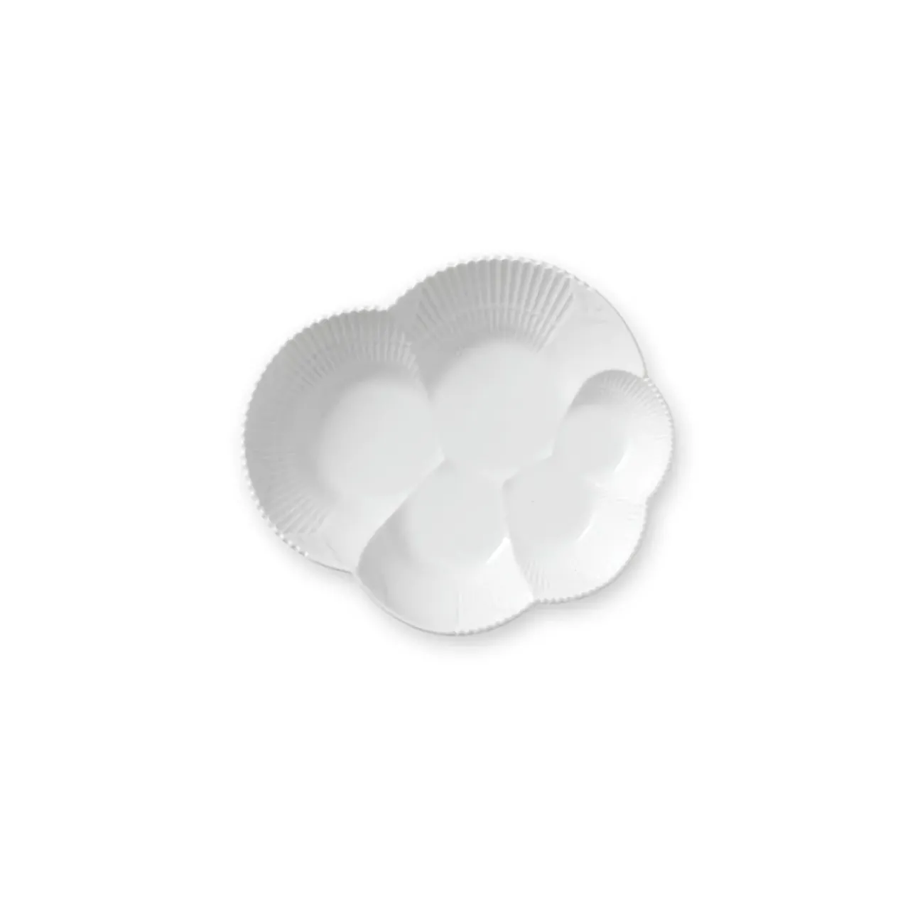 Hvid Elements|Fade*Royal Copenhagen Hvid Elements fad, 19 cm