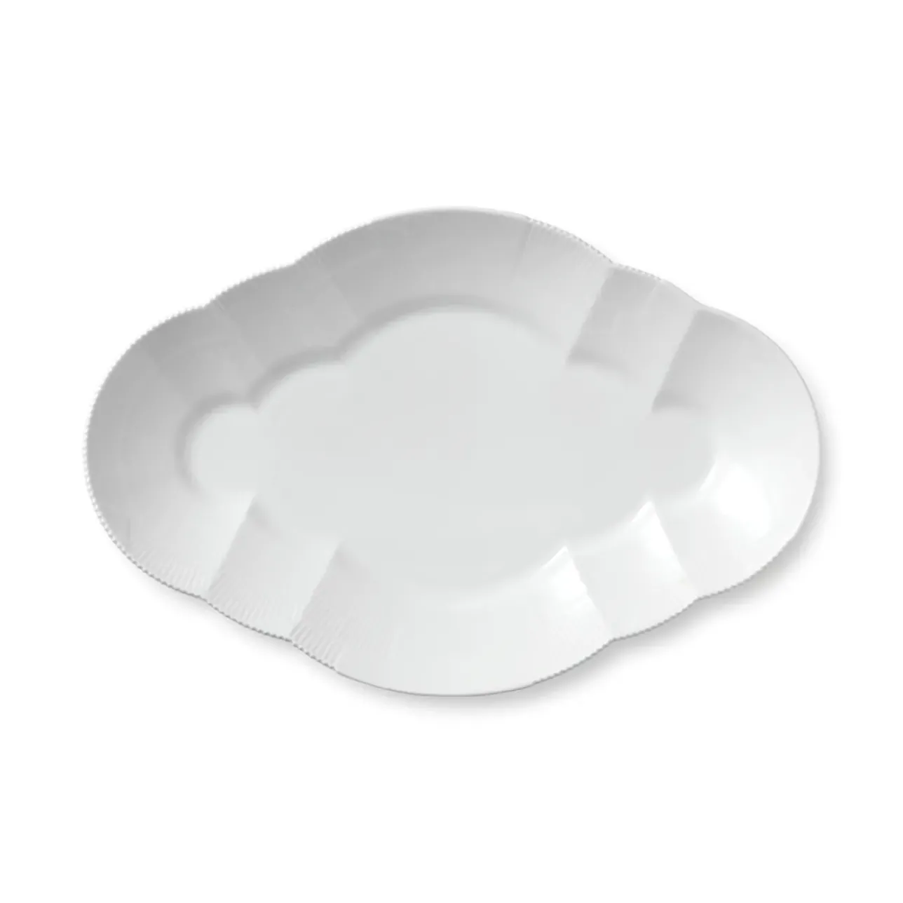 Hvid Elements|Fade*Royal Copenhagen Hvid Elements fad, 38,5 cm