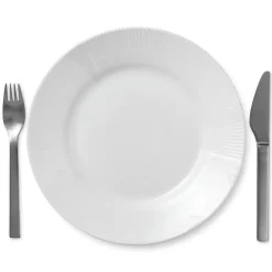 Hvid Elements|Middagstallerkener*Royal Copenhagen Hvid Elements tallerken, 26 cm