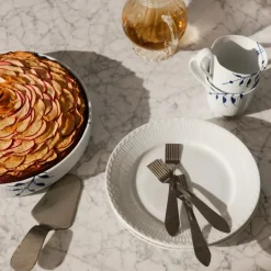 Hvid Halvblonde|Desserttallerkener*Royal Copenhagen Hvid Halvblonde tallerken, 19 cm