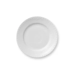 Hvid Halvblonde|Desserttallerkener*Royal Copenhagen Hvid Halvblonde tallerken, 17 cm