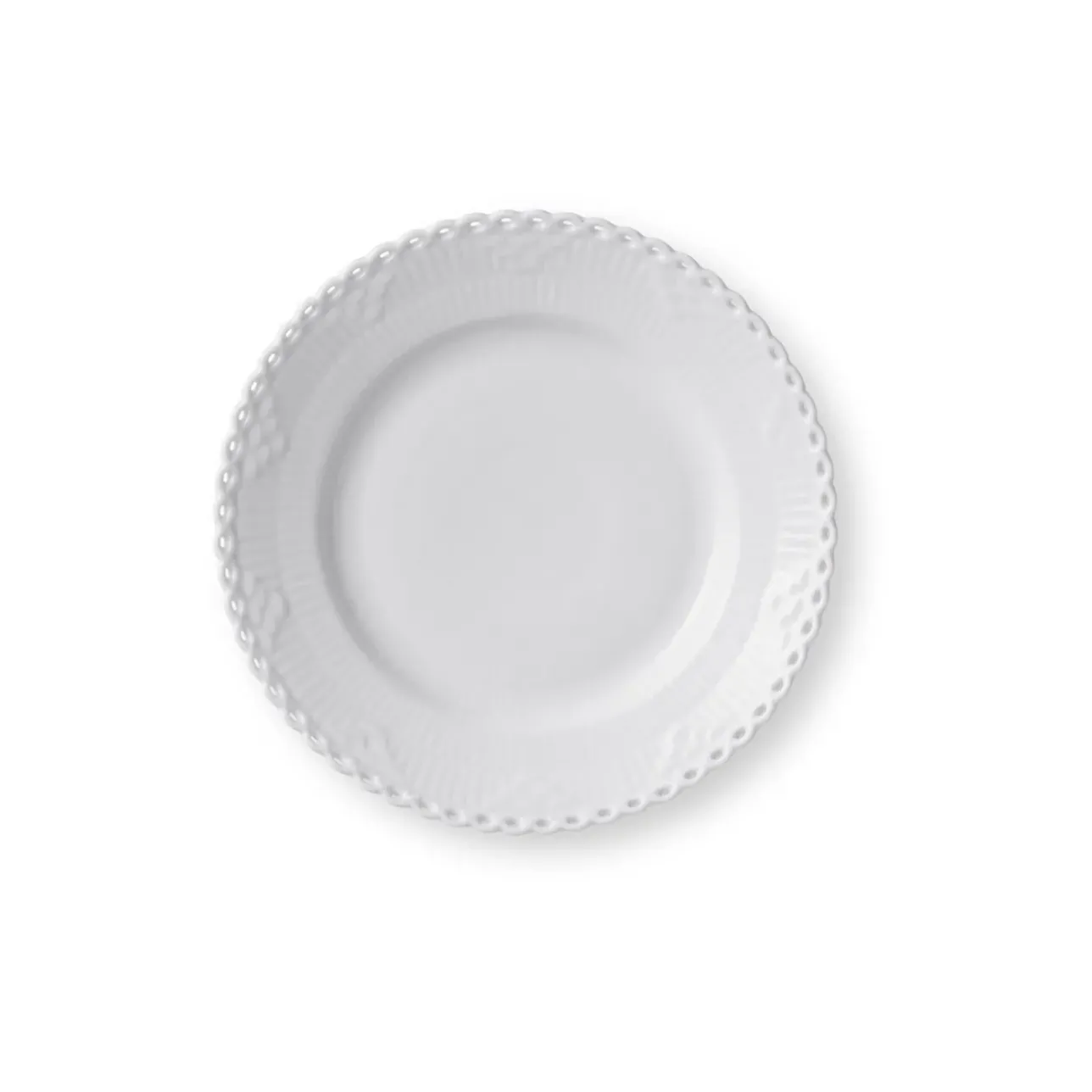Eksklusive Steldele|Hvid Helblonde*Royal Copenhagen Hvid Helblonde tallerken, 17 cm