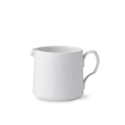 Hvid Riflet|Sovseskåle Og -Kander*Royal Copenhagen Hvid Riflet kande, 70 cl
